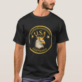 アメリカ合衆国建国250年記念 ハクトウワシの王様 Tシャツ