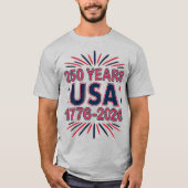 アメリカ合衆国建国250年 | 1776–2026 セミクワイセンテニアル Tシャツ (正面)