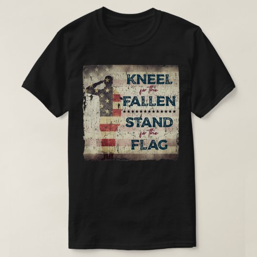 アメリカ合衆国愛国心軍隊退役軍人M国旗 Tシャツ (デザイン正面)
