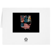 アメリカ合衆国愛国心7月4日米国国旗の自由 (裏面横)