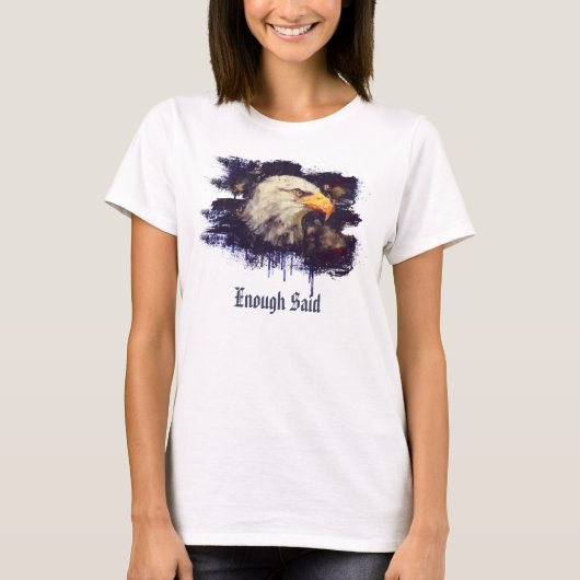 *~*アメリカ合衆国愛国的なアメリカモダンのイーグル岬 Tシャツ (正面)