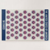 アメリカ合衆国愛国的50州 ジグソーパズル (横)