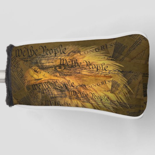 アメリカ合衆国憲法ハゲ鷲 ゴルフヘッドカバー (正面)