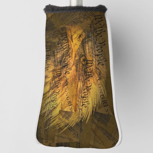 アメリカ合衆国憲法ハゲ鷲 ゴルフヘッドカバー (回転90)