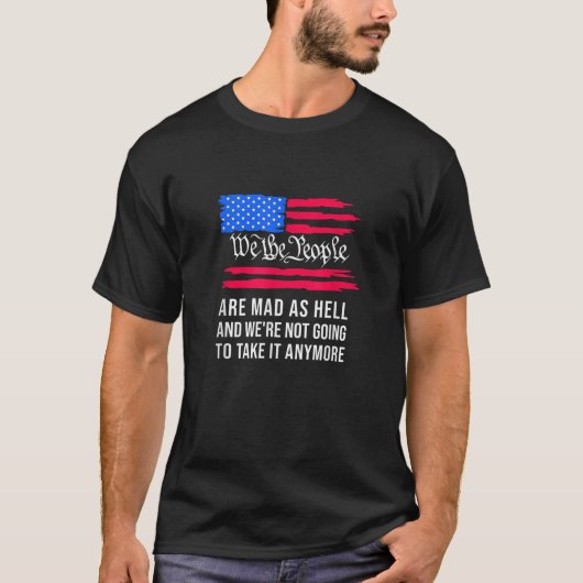 アメリカ合衆国憲法プリアンブル Tシャツ (正面)