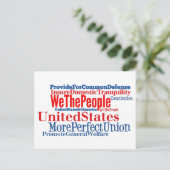 アメリカ合衆国憲法ポストカード ポストカード (スタンド正面)