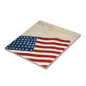 アメリカ合衆国憲法, アメリカ国旗 タイル (側面)