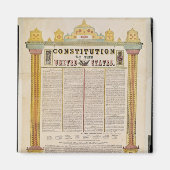アメリカ合衆国憲法 マグネット (正面)