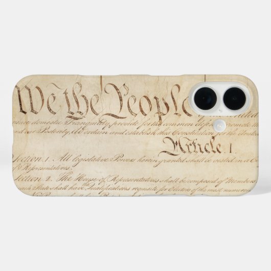 アメリカ合衆国憲法 前文 Case-Mate iPhoneケース (裏面 (横))