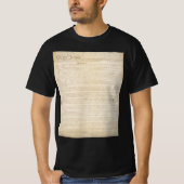 アメリカ合衆国憲法 前文 Tシャツ (正面)