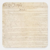 アメリカ合衆国憲法 我々は人民 スクエアシール (正面)