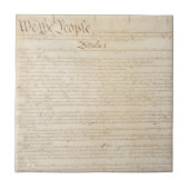 アメリカ合衆国憲法　我々は人民 タイル (正面)