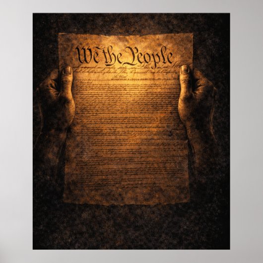アメリカ合衆国憲法 "We the People" ポスター (正面)