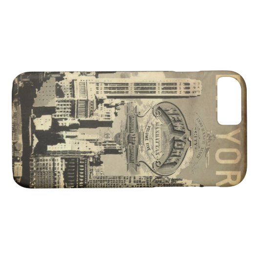 アメリカ合衆国旅行ヴィンテージニューヨーク Case-Mate iPhoneケース (裏面(横))