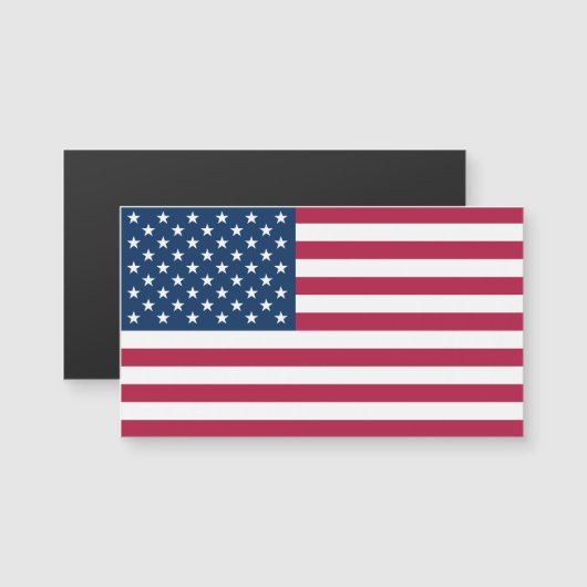 アメリカ合衆国旗マグネットカード (正面/裏面)