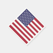 アメリカ合衆国旗 スタンダードカクテルナプキン (角)