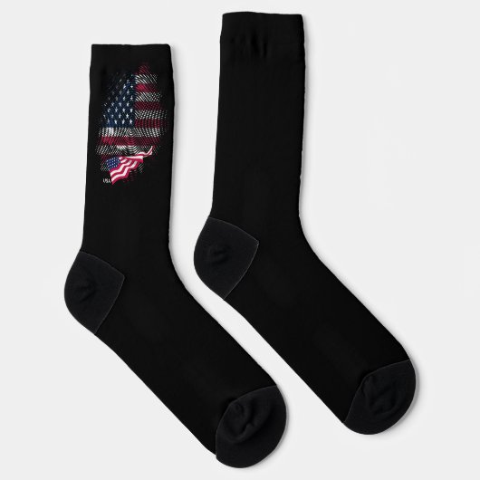 アメリカ合衆国旗 ソックス (右)