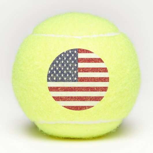 アメリカ合衆国旗 テニスボール (正面)