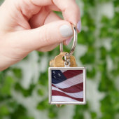 アメリカ合衆国旗、ノースカロライナ州、アメリカ合衆国 キーホルダー (手)