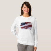 アメリカ合衆国旗、ノースカロライナ州、アメリカ合衆国 Tシャツ (正面フル)