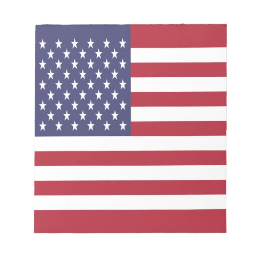 アメリカ合衆国旗 ノートパッド (正面)