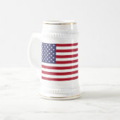アメリカ合衆国旗 ビールジョッキ (正面左)