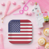 アメリカ合衆国旗 ペーパープレート (パーティー)