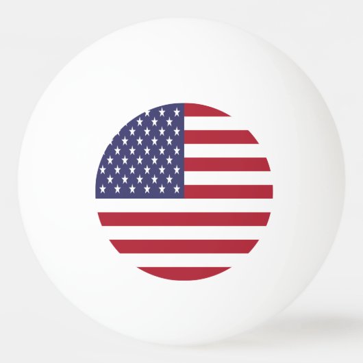 アメリカ合衆国旗 卓球ボール (裏面)