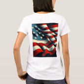 アメリカ合衆国旗 Tシャツ (裏面)