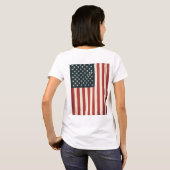 アメリカ合衆国旗 Tシャツ (裏面フル)
