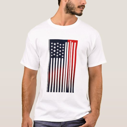 アメリカ合衆国旗 Tシャツ (正面)