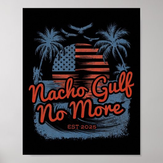 アメリカ合衆国湾 2025年設立 ポスター (正面)