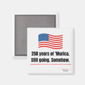アメリカ合衆国生誕250年記念 冷蔵庫マグネット マグネット (正面/裏面)