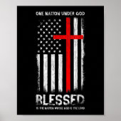 アメリカ合衆国神の下の一つの国家パトリオ退役軍人 ポスター (正面)