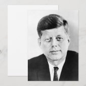 アメリカ合衆国第35代大統領ジョン・F・ケネディの大統領写真 シーズンカード (正面/裏面)