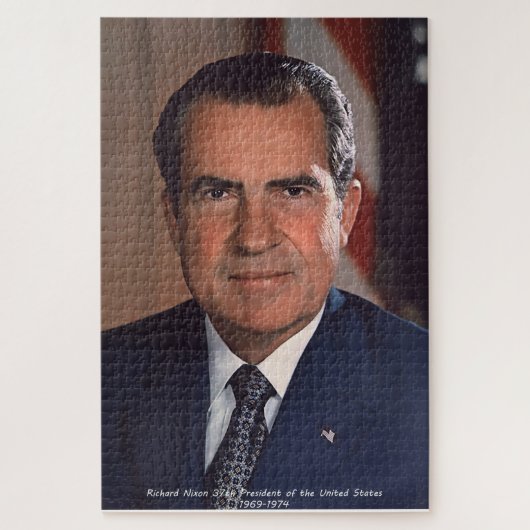 アメリカ合衆国第37代大統領リチャード・ニクソン ジグソーパズル (縦)