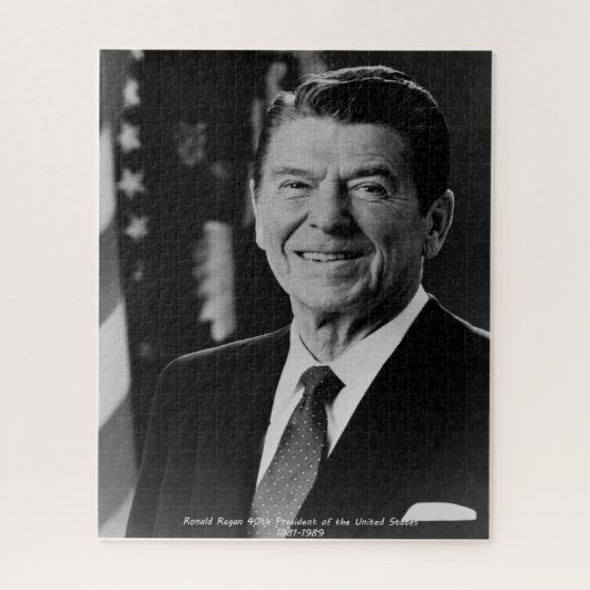 アメリカ合衆国第40代大統領ロナルド・レーガン ジグソーパズル (縦)