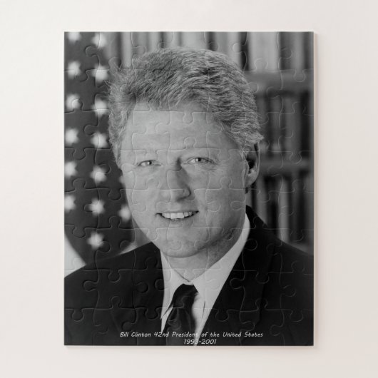 アメリカ合衆国第42代大統領ビル・クリントン ジグソーパズル (縦)