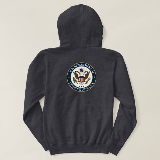 アメリカ合衆国結果省パーカー パーカ (デザイン裏面)