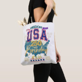 アメリカ合衆国自由の250年 トートバッグ (クローズアップ)