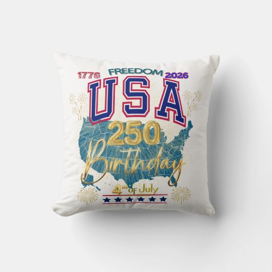 アメリカ合衆国自由250周年 クッション (正面)