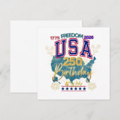 アメリカ合衆国自由250周年 招待状 (正面/裏面)