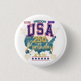アメリカ合衆国自由250周年 缶バッジ