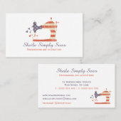 アメリカ合衆国裁縫機械 名刺 (正面/裏面)