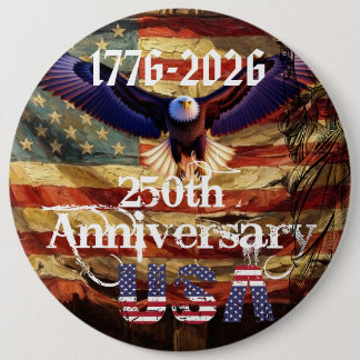 アメリカ合衆国誕生250周年おめでとう 缶バッジ