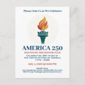 アメリカ合衆国誕生250周年 ポストカード (正面)