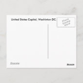 アメリカ合衆国議事堂 ポストカード (裏面)