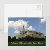 アメリカ合衆国議会およびアメリカ合衆国議会議事堂 ポストカード (正面/裏面)