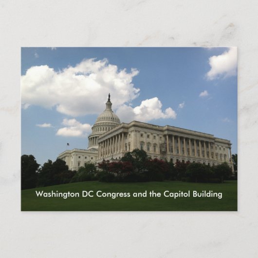 アメリカ合衆国議会およびアメリカ合衆国議会議事堂 ポストカード (正面)