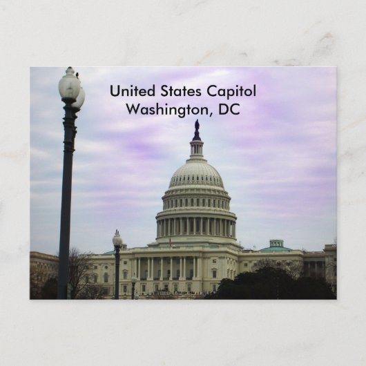 アメリカ合衆国議会議事堂, ワシントンD.C. ポストカード (正面)